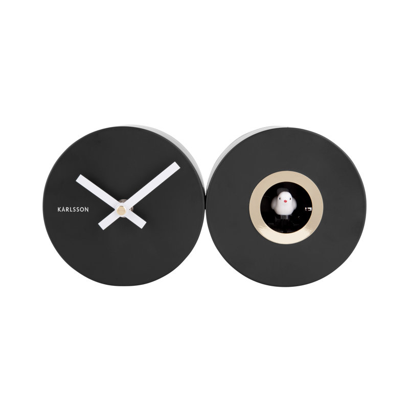 Metal Wall Clock, Black