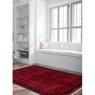 Finest Khal Mohammadi Red Rug 4'2" x 6'7"