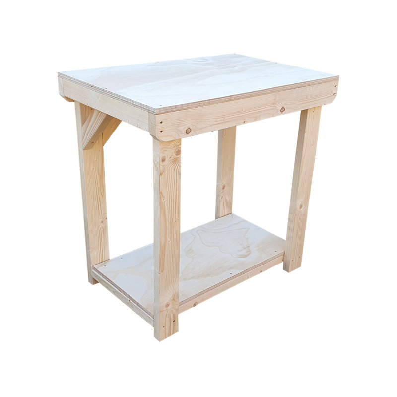 Pagedale 60cm Solid + Manufactured Wood Craft Table, 90cm H x 120cm W x 60cm D
