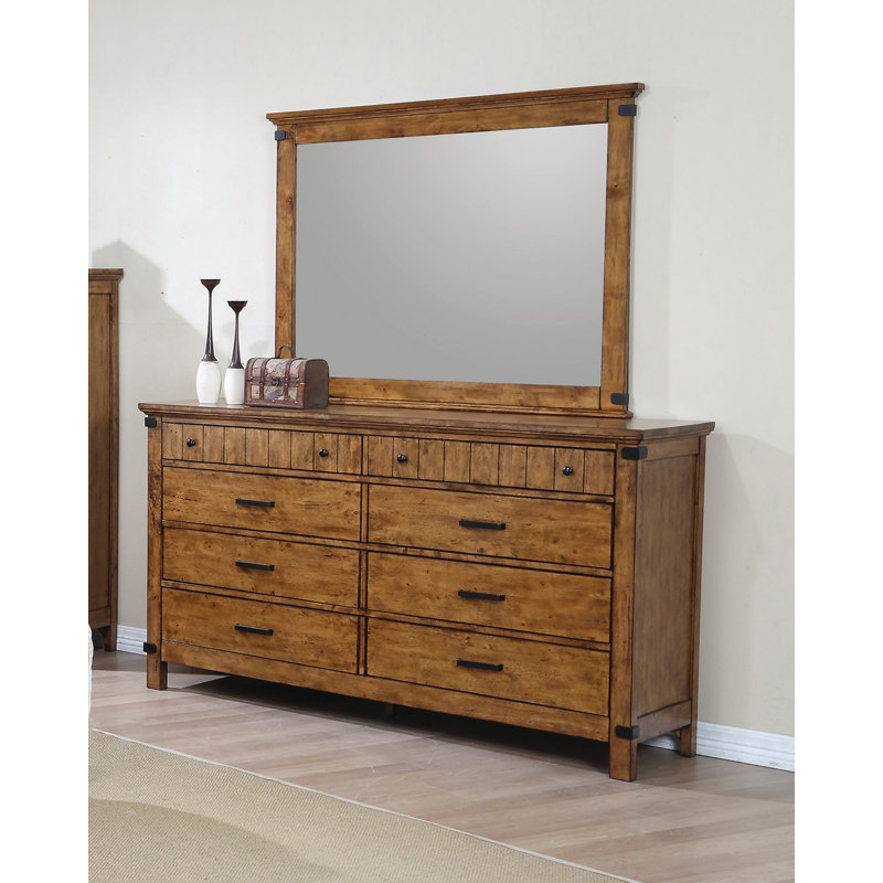 Commode double 8 tiroirs avec miroir Myrtille