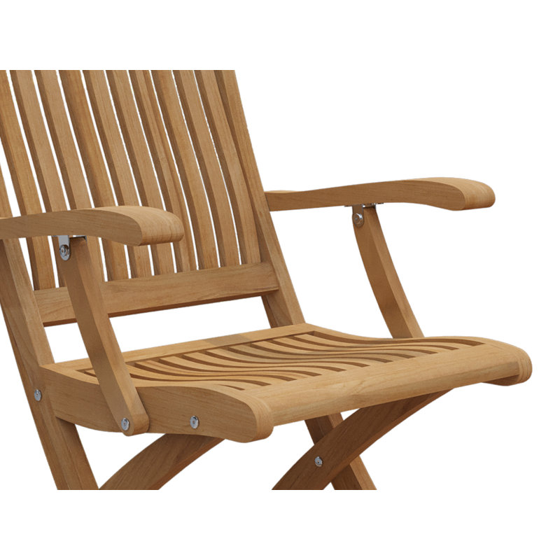 Folding Teak Patio Dining Chair