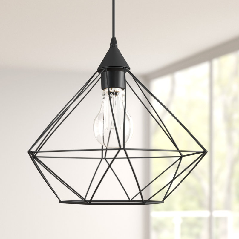 Freya 1 - Light Black Geometric Pendant