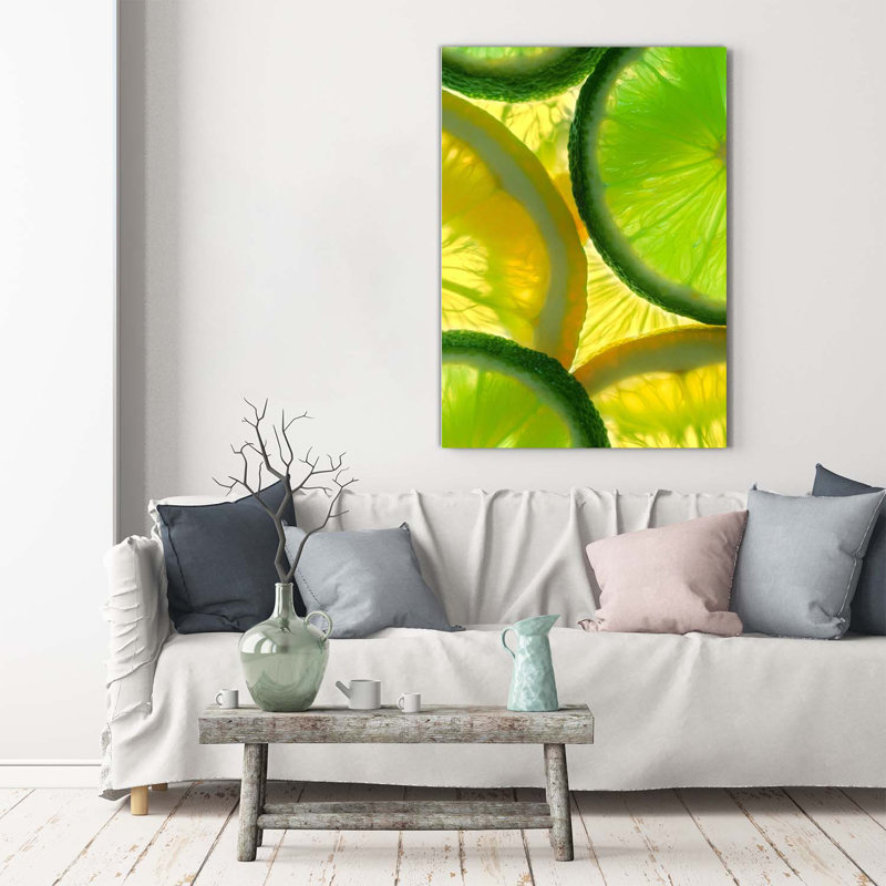 Lime And Lemon - Wrapped Canvas Print