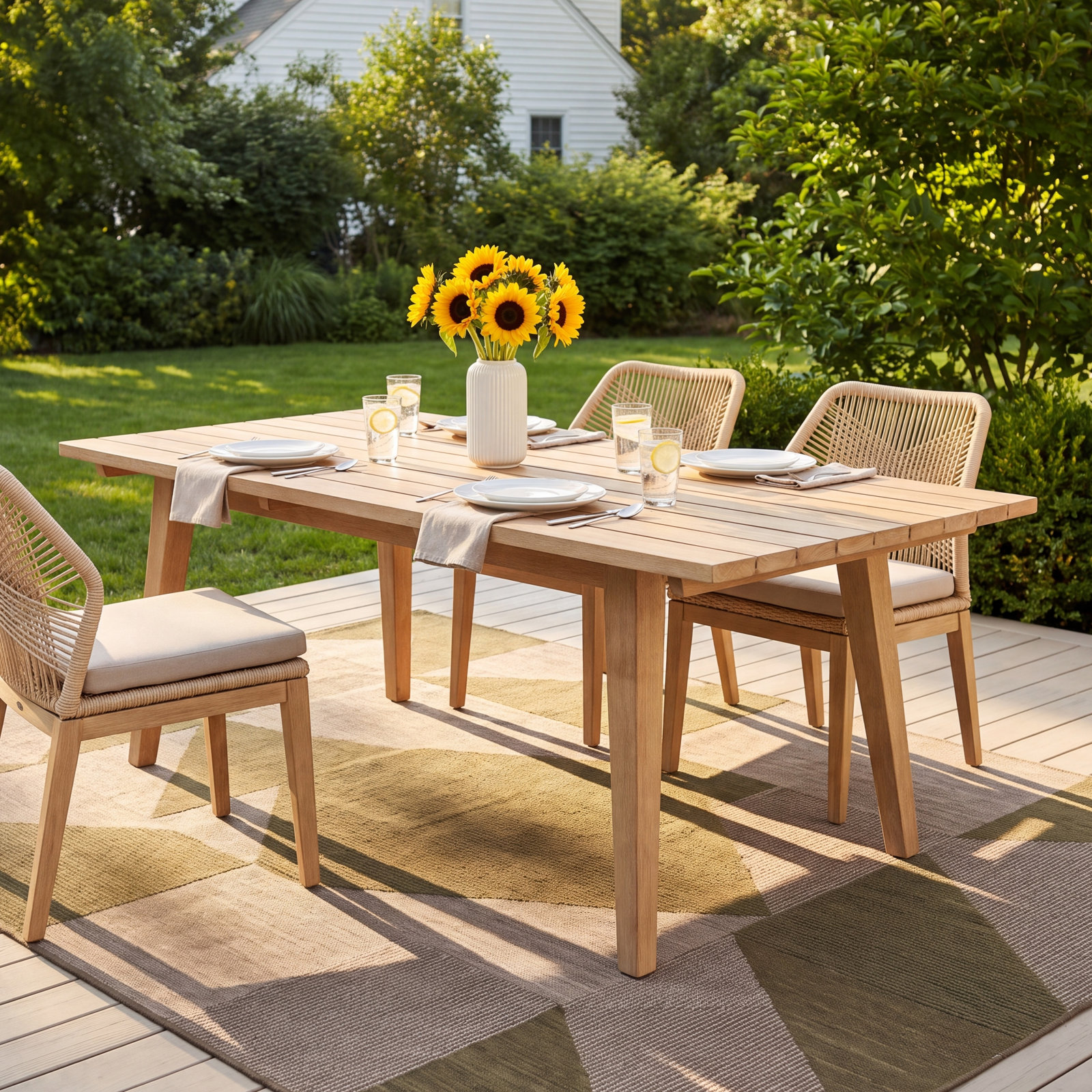 Burgal 51'' Outdoor Coffee Table
