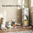 3-Tier Rotating Corner Bookshelf with 360° Spin