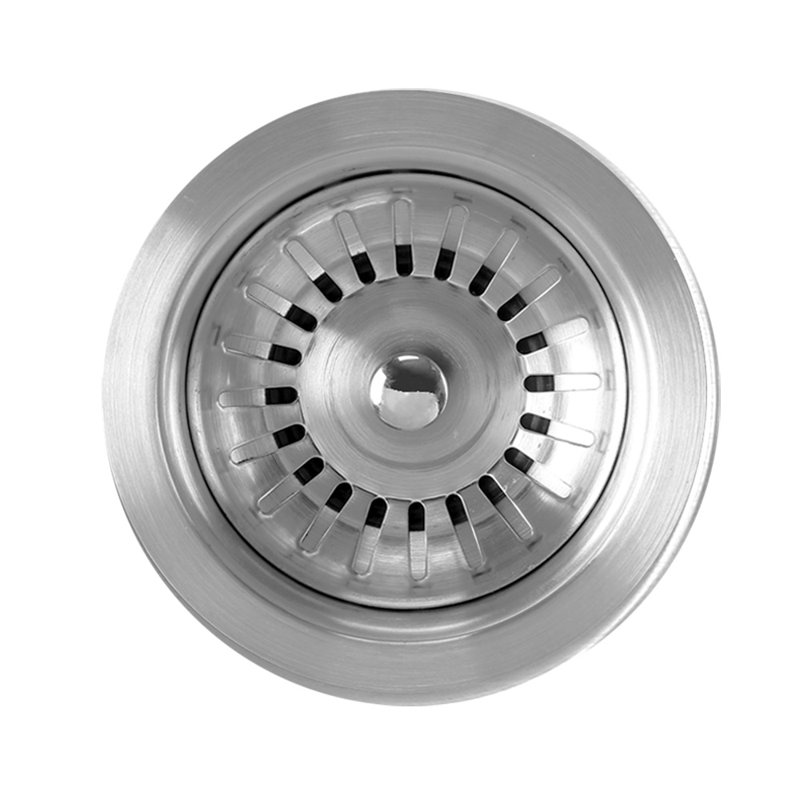 Crépine à panier 3-1 / 2 "pour évier de cuisine Whitehaus, Acier inoxydable brossé