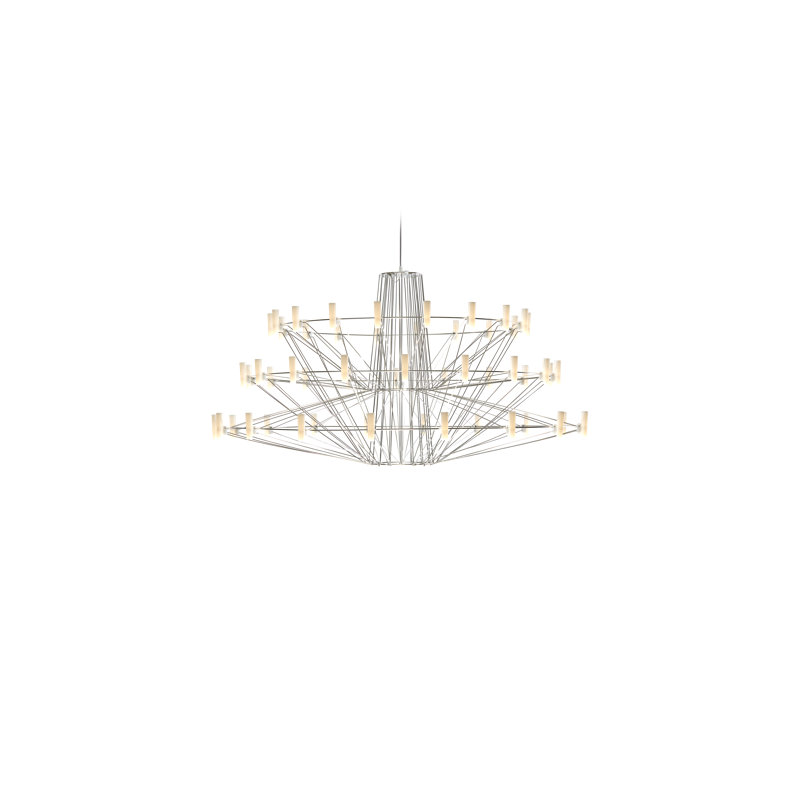 Coppélia LED Chandelier, Small, Chrome