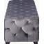 Repose-pieds standard rectangulaire en velours capitonné de 50,75 po de largeur Dannetta-22804169