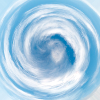 Spiral Tunnel From Clouds Background by Fgorgun