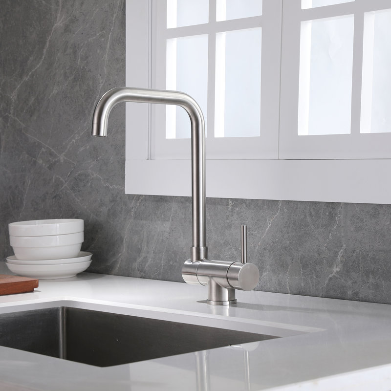 Belfry Kitchen Trowbridge Kitchen Faucet, Brushed Nickel