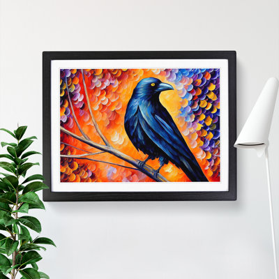 Crow Bird Vol.4 Abstract - Framed Print