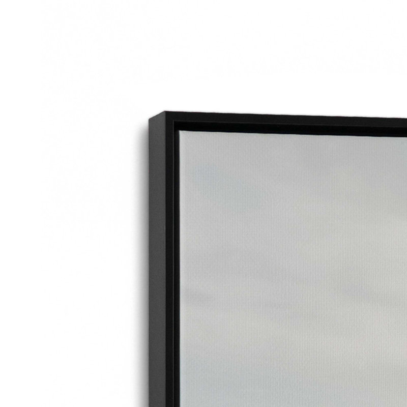 Impression sur toile Seaside Heights, Cadre flottant noir satiné, H 48,75 po x l 32,75 po x P 1,75 po