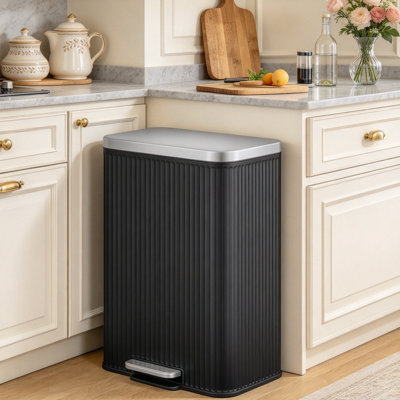 Stainless Steel Recycling Bin - 50 L