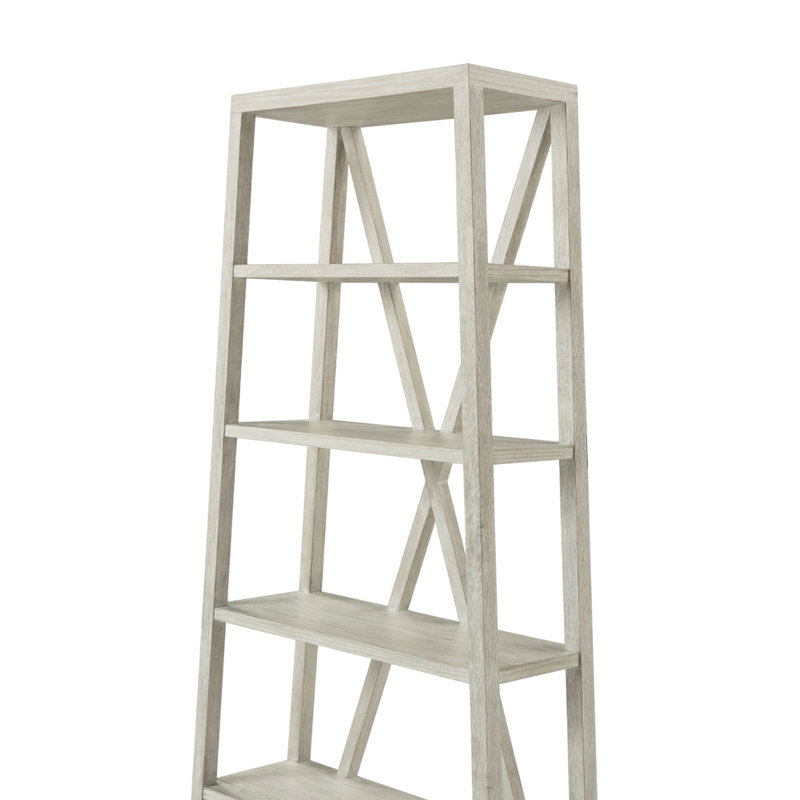 Breeze Solid Wood Etagere Bookcase