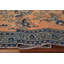 Orange Wool Medallion   Runner Rug 3x9