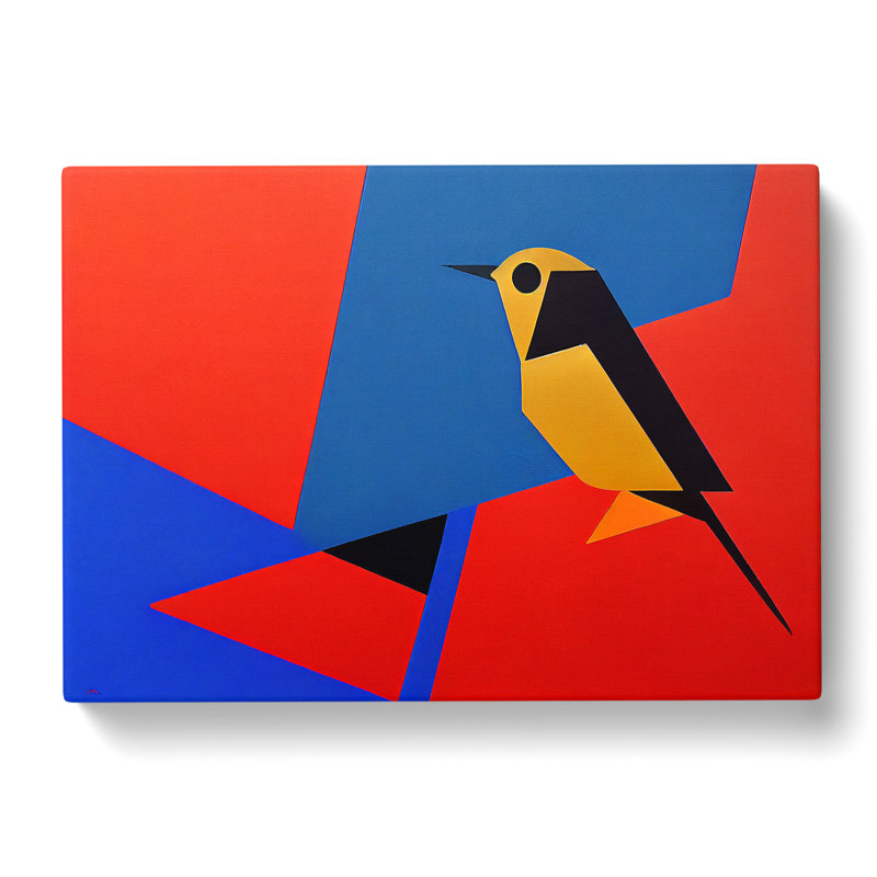 Robin Bird Abstract Vol.4 - Wrapped Canvas, 40cm H x 60cm W x 3cm D