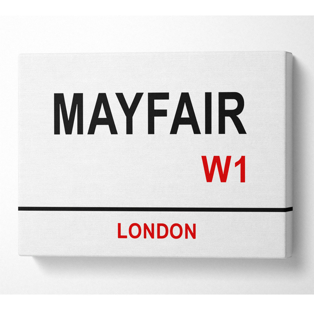 Mayfair Signs - Kunstdrucke auf Leinwand - Wrapped Canvas