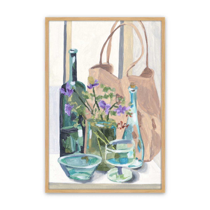 Impression sur toile «Sustain Elegance I» par Melissa Wang, Tanné, H 48 po x l 36 po