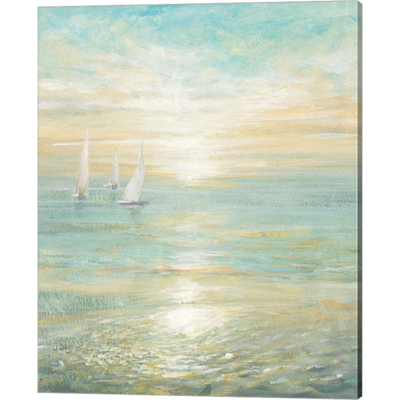 Sunrise Voiliers I par Danhui Nai, art mural sur toile