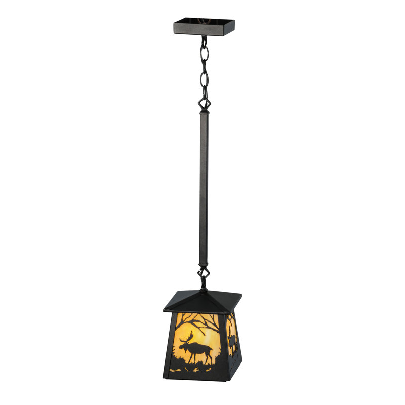 Rustic Lodge 1 - Light Pendant, Black