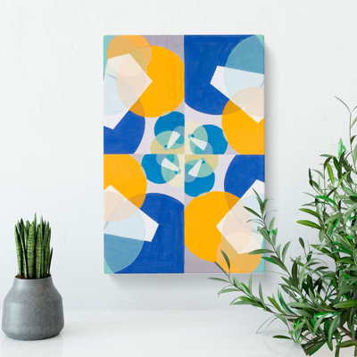 Green Squares by Joseph Schillinger - Wrapped Canvas