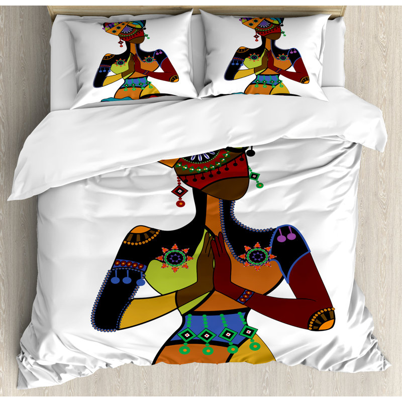 Yoga Modern & Contemporary Duvet Cover, King Duvet Cover + 2 King Shams