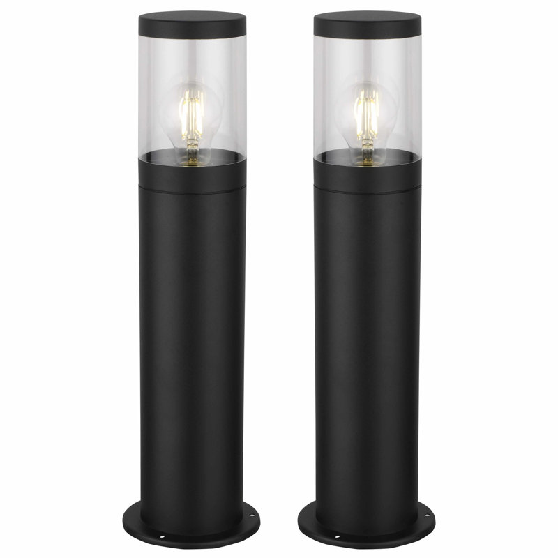 Aylish Black Metal Bollard Light
