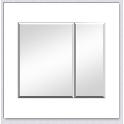 Pharmacie 30 po x 26 po avec miroir à fixation en surface ou grand espace de rangement en aluminium