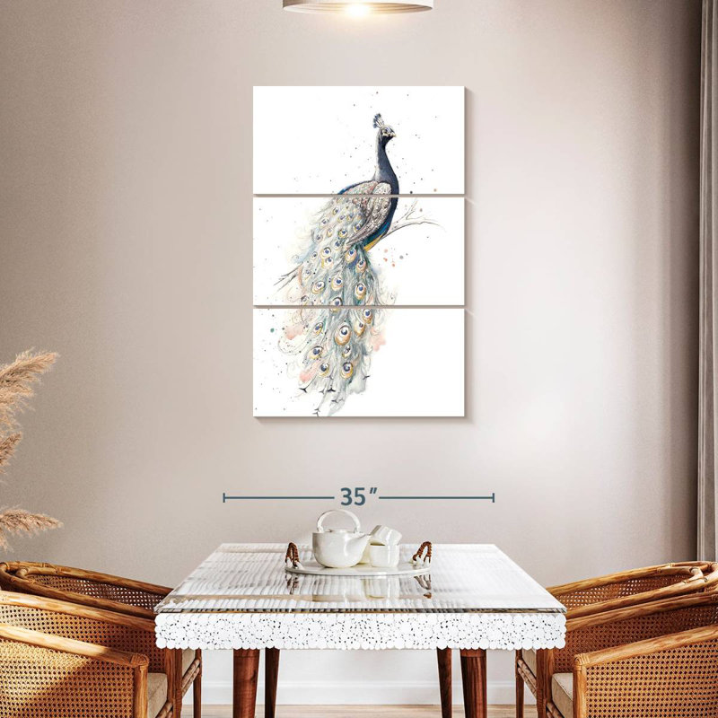 Brampt Enchanting Peacock, 57" H x 36" W