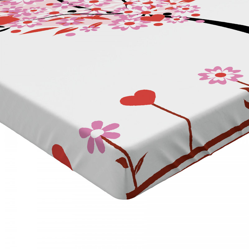 Drap-housse floral saint valentin, Drap-housse simple TG