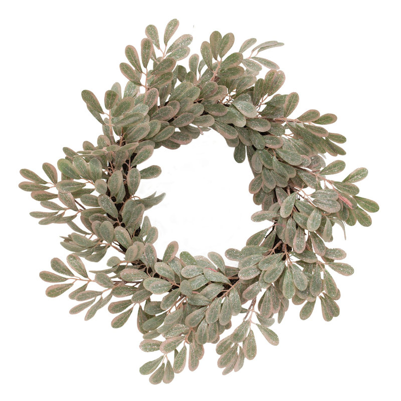 Couronne en polyéthylène Sparkle Mistletoe Twig 21 po