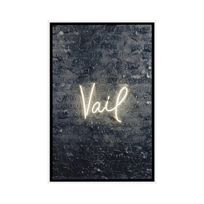 Vail Neon - reproduction d'art murale - toile encadrée