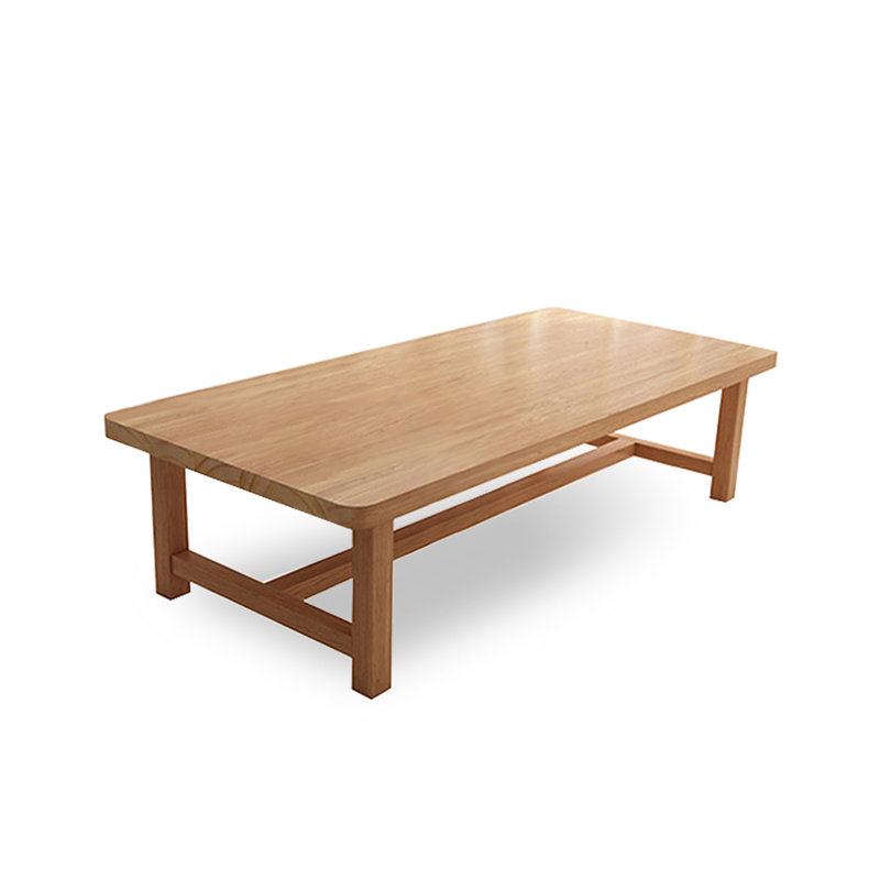Bureau rectangulaire en bois massif Burlywood, H 29,53 po x l 62,99 po x P 27,56 po 