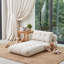 Canapé-lit convertible en velours côtelé avec coussin lombaire Corduroy-74120396