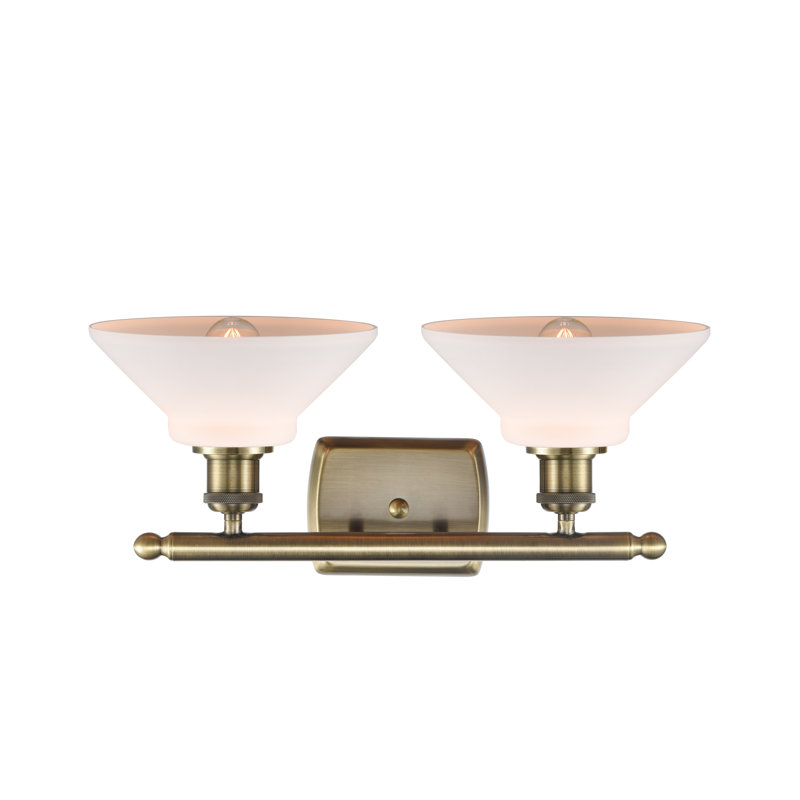Wigfall 2 - Light Dimmable Vanity Light, Matte White, Incandescent