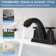 Centerset Bathroom Faucet with Drain Assembly