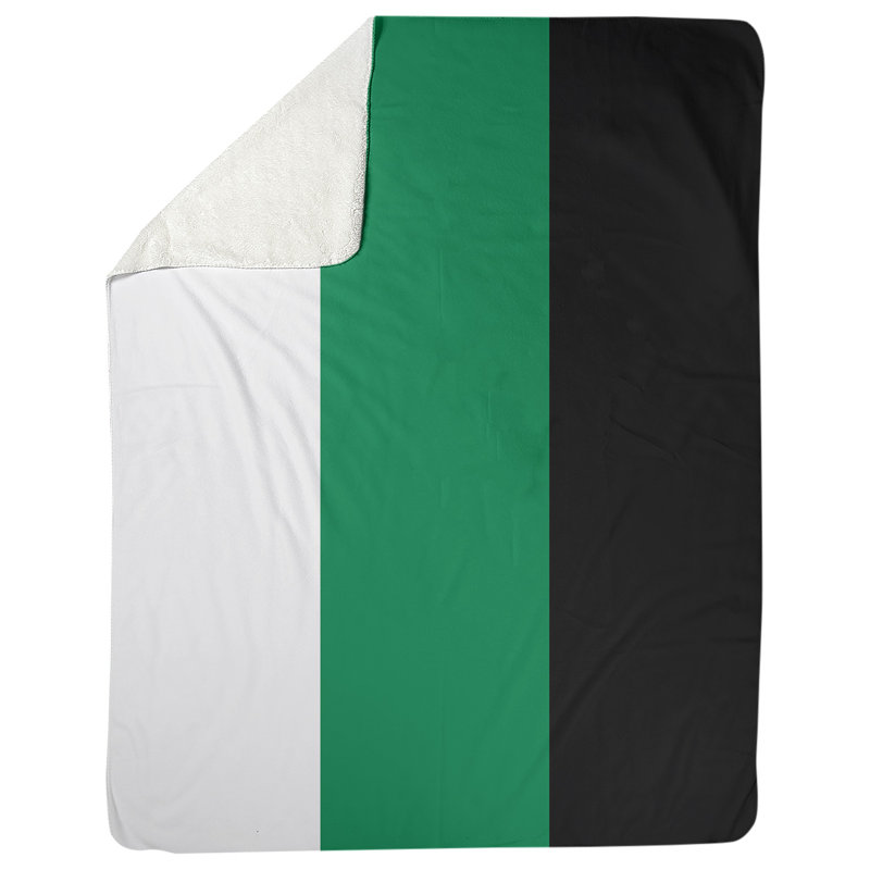 Couverture en molleton Boston Basketball, l 50 po x L 60 po, Blanc / Vert / Noir