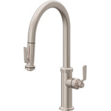 Descanso Works Pull Down Kitchen Faucet With Squeeze Sprayer High Arc Spout