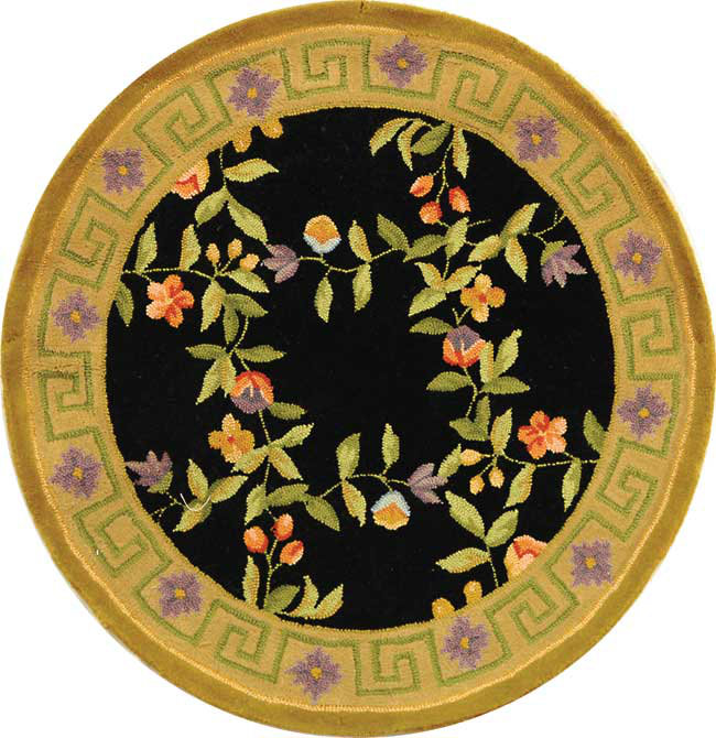 Berkley Wool Pile Floral Rug, Rectangle 7'9" x 9'9"