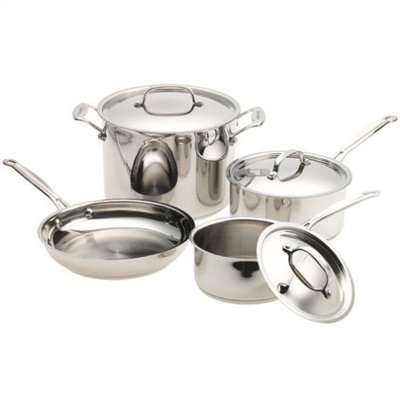 Batterie de cuisine en acier inoxydable 7 pièces Cuisinart Chef's Classic