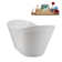 67" Streamline Soaking Freestanding Tub and Tray With Internal Drain