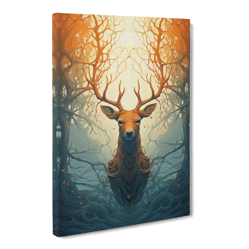 Deer Conceptual No.2 - Wrapped Canvas, 76cm H x 50cm W x 3cm D