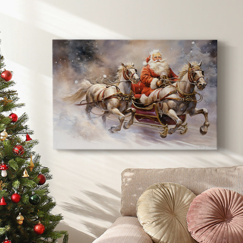 Christmas Holiday Arts - Toile tendue avec châssis, H 16 po x l 24 po