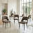 Modern Upholstered Dining Chair (Set of 6, BROWN)-1043327200