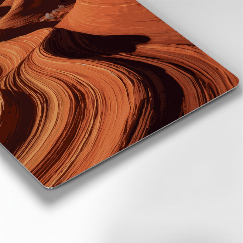 «Southwestern Patterns», argiles rouges, art mural brun en métal 226