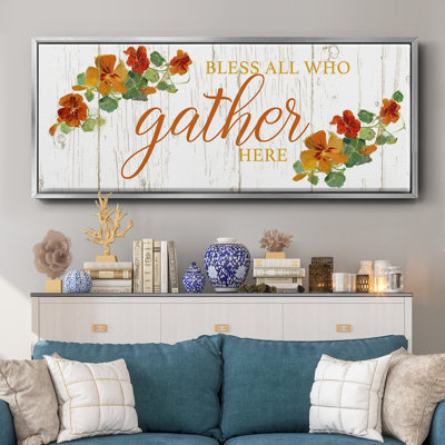 Gather Here- Framed Canvas