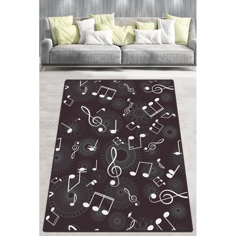 Seay Abstract Shag Area Rug, Rectangle 100 x 160cm