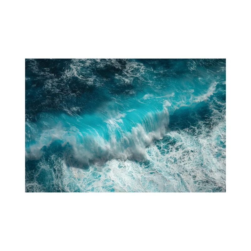 Wave Electric by Peter Coskun - Print on Canvas, 20.32 cm H x 30.48 cm W, Wrapped Canvas