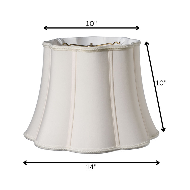 Soie de fantaisie blanche fantaisie, Crème, H 14 po x l 14 po x P 10 po