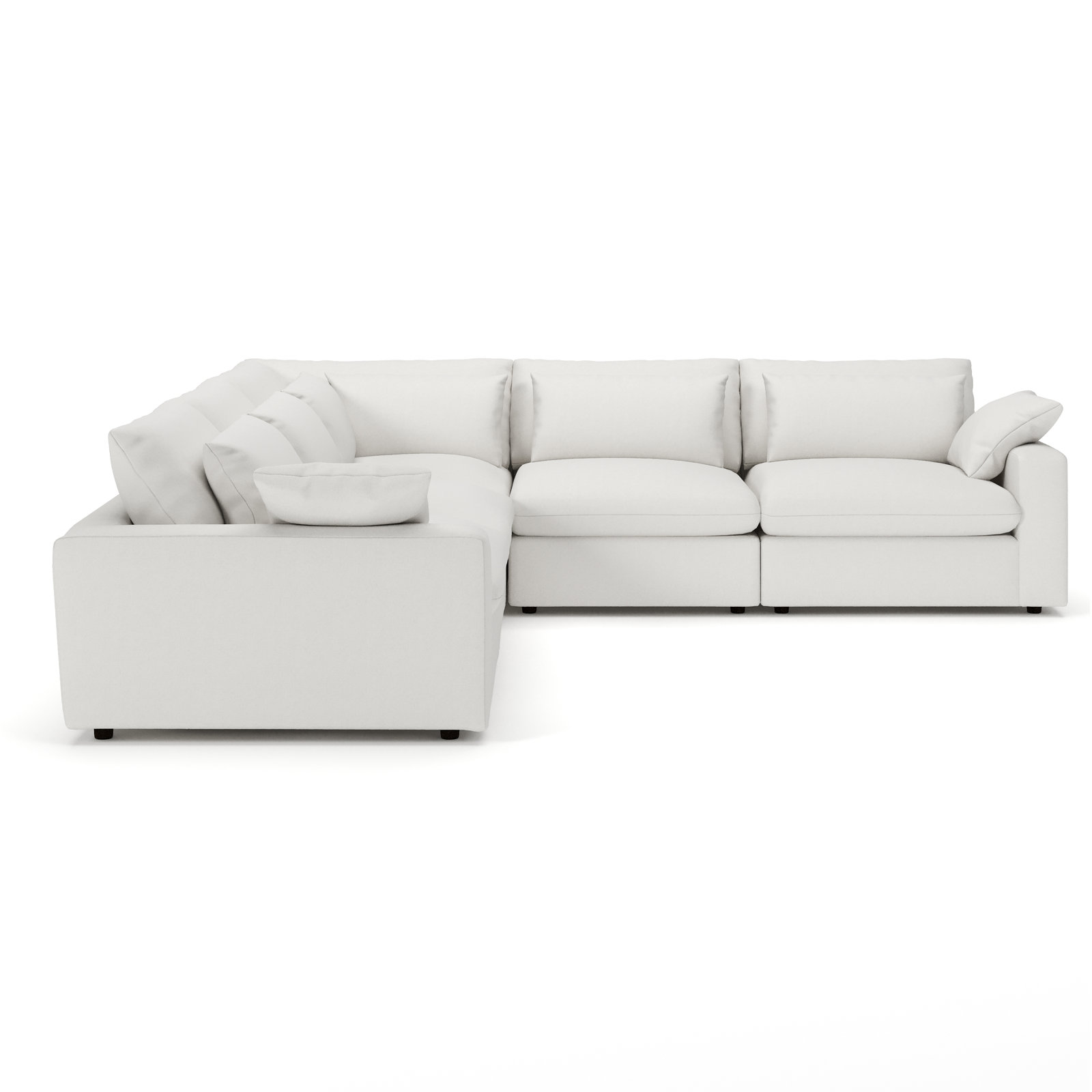 Remy Sectional, Macarena Beige Basketweave
